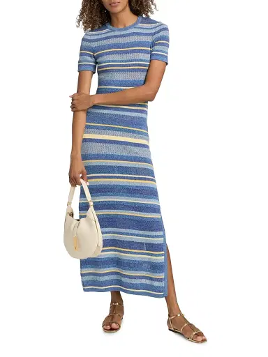 Ba&sh Women's Tonnie Striped Cotton Maxi Dress - Size Large | Thumbnail 2 Ba&sh Women's Tonnie Striped Cotton Maxi Dress - Size Large | Thumbnail 2
