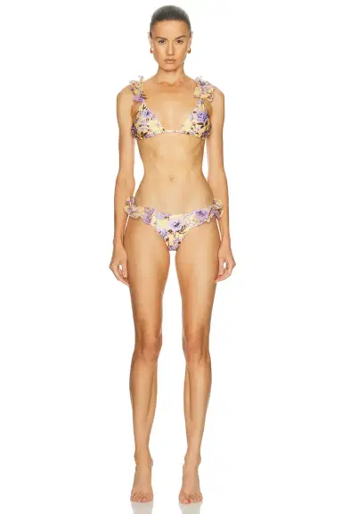PatBO Peony Print Flower Embellished Bikini Bottom | Thumbnail 4 PatBO Peony Print Flower Embellished Bikini Bottom | Thumbnail 4