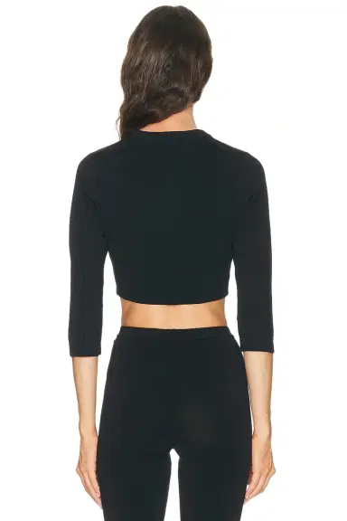 SKIMS Refined Knit Crop Cardigan | Thumbnail 3 SKIMS Refined Knit Crop Cardigan | Thumbnail 3