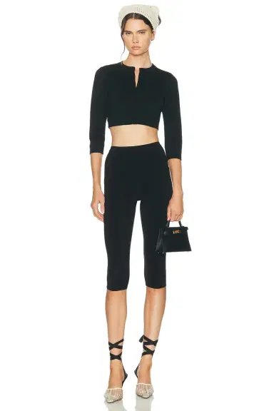 SKIMS Refined Knit Crop Cardigan | Thumbnail 4 SKIMS Refined Knit Crop Cardigan | Thumbnail 4