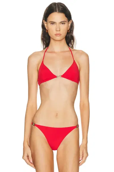 Nili Lotan Triangle Bikini Top With Hardware | Thumbnail 1 Nili Lotan Triangle Bikini Top With Hardware | Thumbnail 1