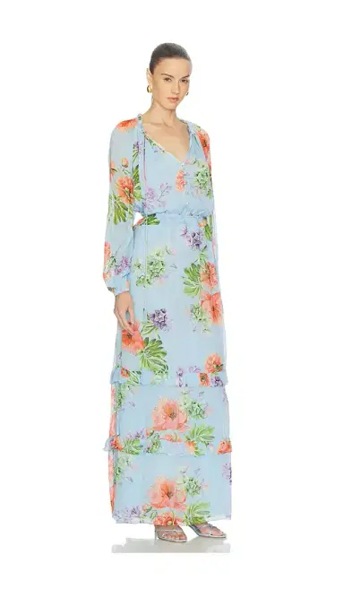 Hemant & Nandita Waist Detail Maxi Kaftan With Slip | Thumbnail 2 Hemant & Nandita Waist Detail Maxi Kaftan With Slip | Thumbnail 2