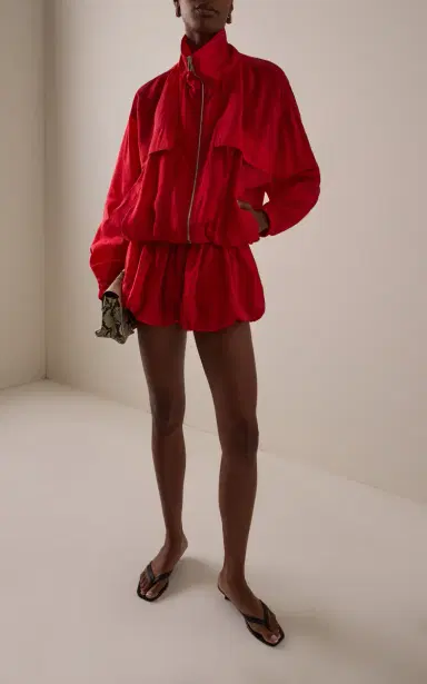 The Frankie Shop Alina Sheer Bubble-Hem Shorts | Thumbnail 3 The Frankie Shop Alina Sheer Bubble-Hem Shorts | Thumbnail 3