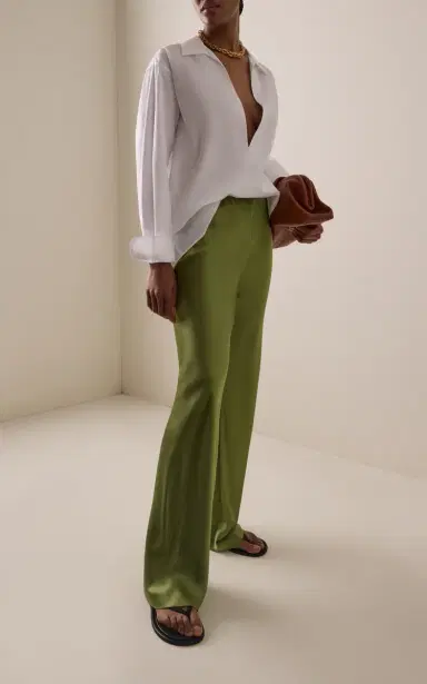 Comme Si Deep V-Neck Cotton-Poplin Shirt | Thumbnail 6 Comme Si Deep V-Neck Cotton-Poplin Shirt | Thumbnail 6