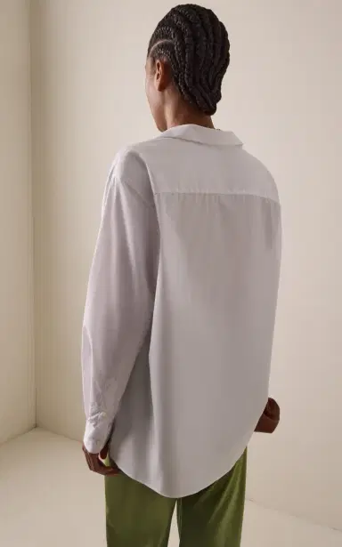 Comme Si Deep V-Neck Cotton-Poplin Shirt | Thumbnail 7 Comme Si Deep V-Neck Cotton-Poplin Shirt | Thumbnail 7