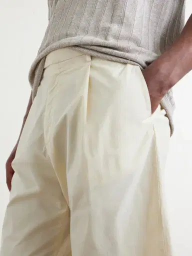 Boglioli Straight-Leg Pleated Cotton-Blend Poplin Shorts - Men | Thumbnail 5 Boglioli Straight-Leg Pleated Cotton-Blend Poplin Shorts - Men | Thumbnail 5