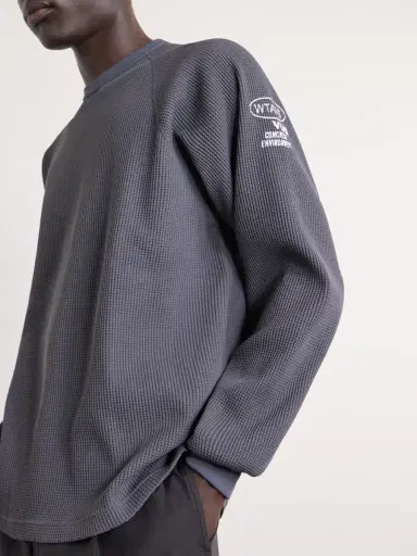 WTAPS Logo-Detailed Waffle-Knit T-Shirt - Men | Thumbnail 5 WTAPS Logo-Detailed Waffle-Knit T-Shirt - Men | Thumbnail 5