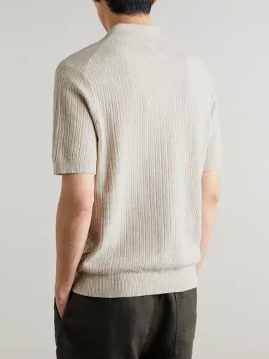 NN07 Nolan 6695 Textured-Knit Organic Cotton Shirt - Men | Thumbnail 3 NN07 Nolan 6695 Textured-Knit Organic Cotton Shirt - Men | Thumbnail 3