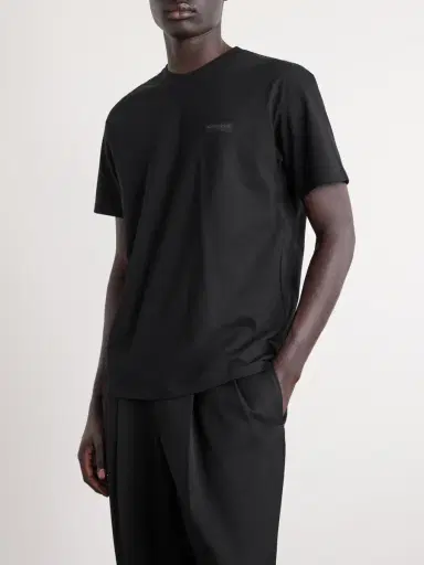Givenchy Logo-Appliquéd Cotton-Jersey T-Shirt - Men | Thumbnail 3 Givenchy Logo-Appliquéd Cotton-Jersey T-Shirt - Men | Thumbnail 3