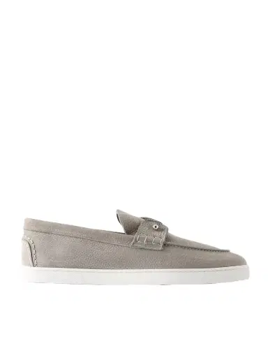 Christian Louboutin Chambeliboat Full-Grain Nubuck Loafers - Men | Thumbnail 1 Christian Louboutin Chambeliboat Full-Grain Nubuck Loafers - Men | Thumbnail 1