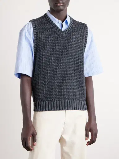 Corridor Open-Knit Cotton Vest - Men | Thumbnail 3 Corridor Open-Knit Cotton Vest - Men | Thumbnail 3