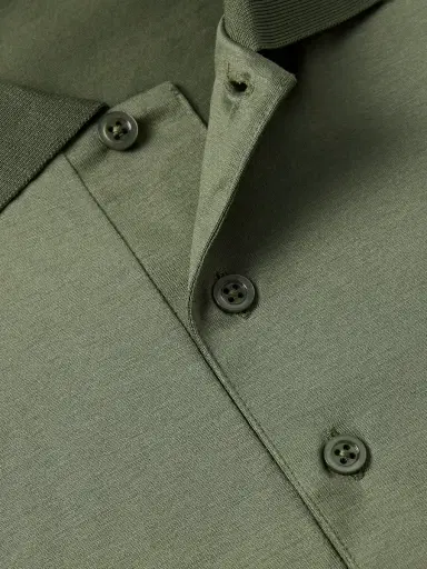 Charvet Cotton-Sateen Polo Shirt - Men | Thumbnail 4 Charvet Cotton-Sateen Polo Shirt - Men | Thumbnail 4