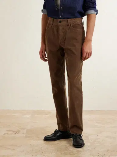 James Perse Slim-Fit Straight-Leg Cotton-Blend Corduroy Trousers - Men | Thumbnail 3 James Perse Slim-Fit Straight-Leg Cotton-Blend Corduroy Trousers - Men | Thumbnail 3