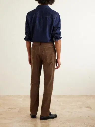 James Perse Slim-Fit Straight-Leg Cotton-Blend Corduroy Trousers - Men | Thumbnail 4 James Perse Slim-Fit Straight-Leg Cotton-Blend Corduroy Trousers - Men | Thumbnail 4