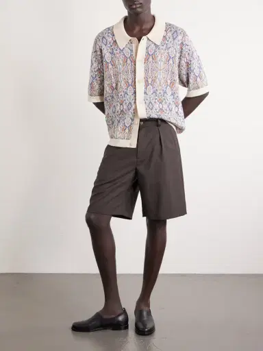 Corridor Trance Jacquard-Knitted Cotton Shirt - Men | Thumbnail 2 Corridor Trance Jacquard-Knitted Cotton Shirt - Men | Thumbnail 2