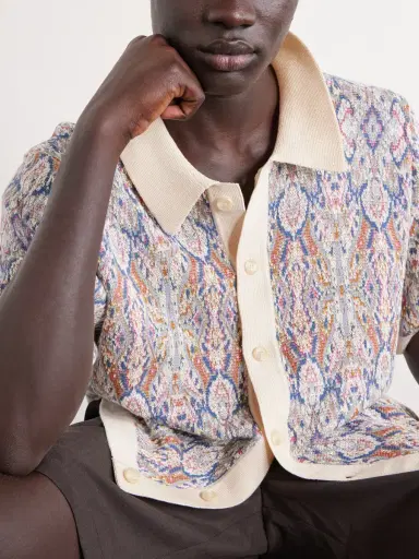Corridor Trance Jacquard-Knitted Cotton Shirt - Men | Thumbnail 5 Corridor Trance Jacquard-Knitted Cotton Shirt - Men | Thumbnail 5