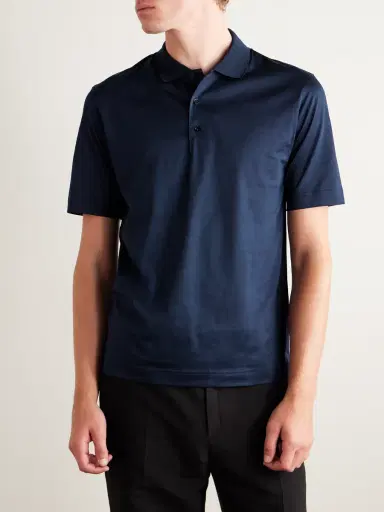 Charvet Cotton Polo Shirt - Men | Thumbnail 3 Charvet Cotton Polo Shirt - Men | Thumbnail 3