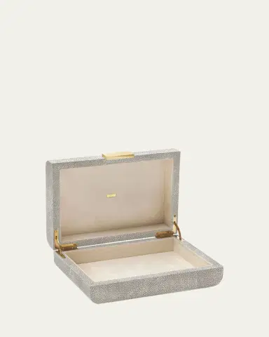AERIN Small Mod Faux Shagreen Jewelry Box | Thumbnail 2 AERIN Small Mod Faux Shagreen Jewelry Box | Thumbnail 2
