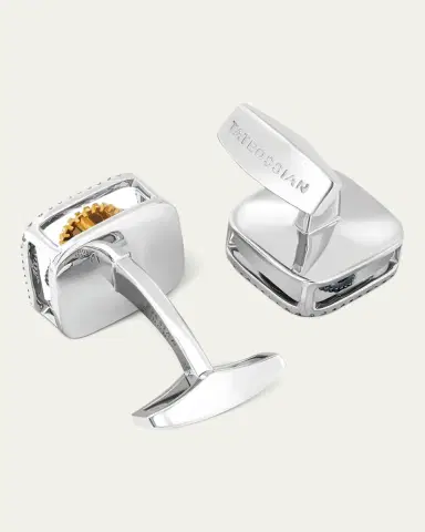 Tateossian Men's Diamond and Gemstone Mechanical Gear Cufflinks | Thumbnail 4 Tateossian Men's Diamond and Gemstone Mechanical Gear Cufflinks | Thumbnail 4