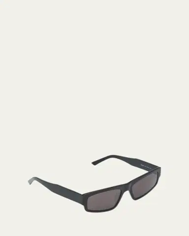 Balenciaga Logo Acetate Rectangle Sunglasses | Thumbnail 3 Balenciaga Logo Acetate Rectangle Sunglasses | Thumbnail 3