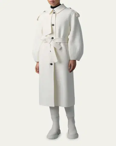 Mackage Ceyla Belted Handmade Double-Face Virgin Wool Coat | Thumbnail 2 Mackage Ceyla Belted Handmade Double-Face Virgin Wool Coat | Thumbnail 2
