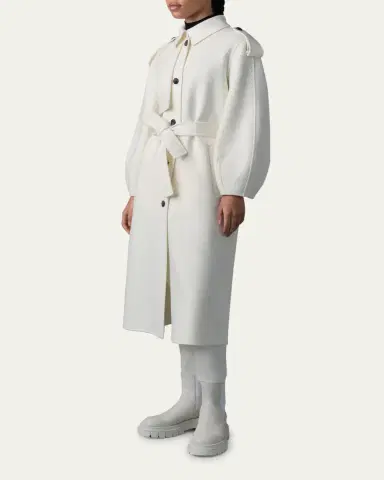 Mackage Ceyla Belted Handmade Double-Face Virgin Wool Coat | Thumbnail 4 Mackage Ceyla Belted Handmade Double-Face Virgin Wool Coat | Thumbnail 4