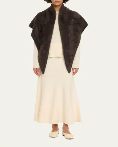 Lisa Yang Brushed Cashmere Bandana Scarf | Thumbnail 2 Lisa Yang Brushed Cashmere Bandana Scarf | Thumbnail 2
