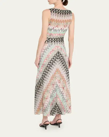 Missoni Zigzag Sleeveless A-Line Dress | Thumbnail 3 Missoni Zigzag Sleeveless A-Line Dress | Thumbnail 3