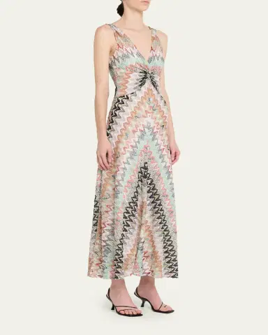 Missoni Zigzag Sleeveless A-Line Dress | Thumbnail 4 Missoni Zigzag Sleeveless A-Line Dress | Thumbnail 4