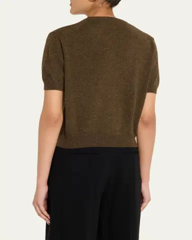Nackiyé Pearl Cashmere Short-Sleeve Sweater | Thumbnail 3 Nackiyé Pearl Cashmere Short-Sleeve Sweater | Thumbnail 3