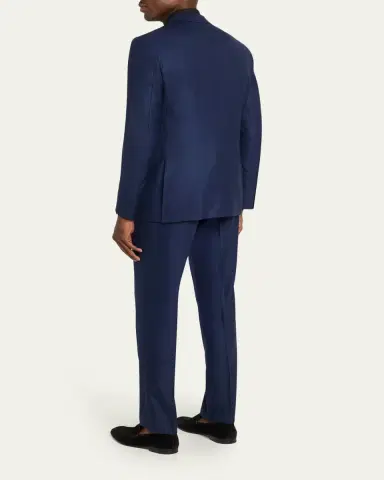 ZEGNA Men's Tonal Prince of Wales Plaid Wool Two-Piece Suit | Thumbnail 3 ZEGNA Men's Tonal Prince of Wales Plaid Wool Two-Piece Suit | Thumbnail 3