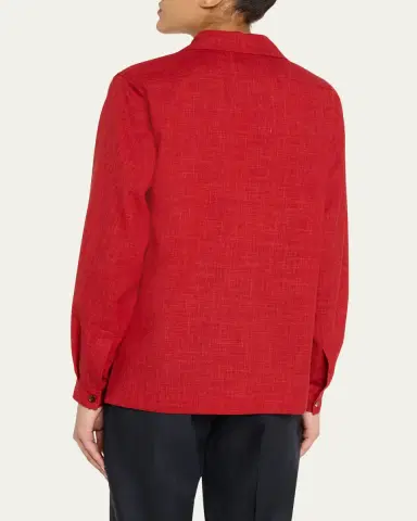 Loro Piana Ida Buttoned Long-Sleeve Shirt | Thumbnail 3 Loro Piana Ida Buttoned Long-Sleeve Shirt | Thumbnail 3