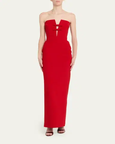 The New Arrivals by Ilkyaz Ozel Noa Strapless Plunging Column Gown | Thumbnail 2 The New Arrivals by Ilkyaz Ozel Noa Strapless Plunging Column Gown | Thumbnail 2