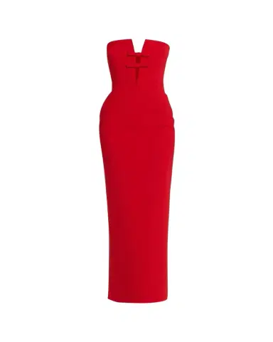The New Arrivals by Ilkyaz Ozel Noa Strapless Plunging Column Gown | Thumbnail 1 The New Arrivals by Ilkyaz Ozel Noa Strapless Plunging Column Gown | Thumbnail 1