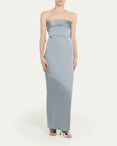 The New Arrivals by Ilkyaz Ozel Rhea Strapless Column Gown | Thumbnail 4 The New Arrivals by Ilkyaz Ozel Rhea Strapless Column Gown | Thumbnail 4