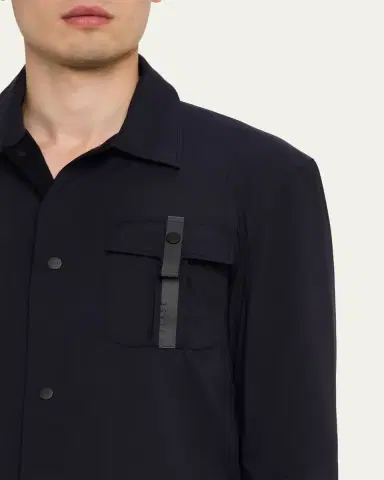 Sease Men's Jib Set Stretch Nylon Overshirt | Thumbnail 5 Sease Men's Jib Set Stretch Nylon Overshirt | Thumbnail 5