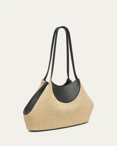 Givenchy Facet Small Shoulder Bag in Faux Raffia | Thumbnail 3 Givenchy Facet Small Shoulder Bag in Faux Raffia | Thumbnail 3
