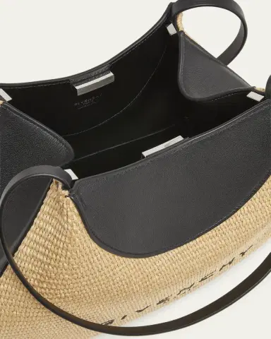 Givenchy Facet Small Shoulder Bag in Faux Raffia | Thumbnail 4 Givenchy Facet Small Shoulder Bag in Faux Raffia | Thumbnail 4