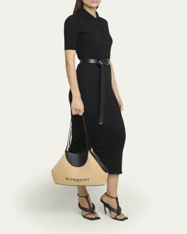 Givenchy Facet Small Shoulder Bag in Faux Raffia | Thumbnail 5 Givenchy Facet Small Shoulder Bag in Faux Raffia | Thumbnail 5