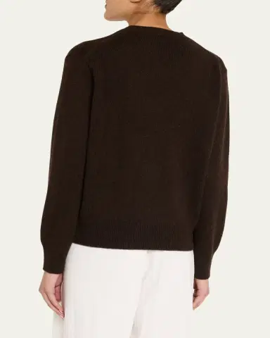 The Row Noval Cashmere Crewneck Sweater | Thumbnail 3 The Row Noval Cashmere Crewneck Sweater | Thumbnail 3