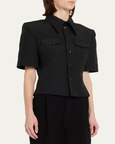 Willy Chavarria Chavela Short-Sleeve Shirt | Thumbnail 4 Willy Chavarria Chavela Short-Sleeve Shirt | Thumbnail 4