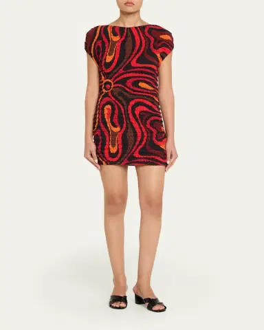Pucci Marmo Print Shibori Mini Dress | Thumbnail 2 Pucci Marmo Print Shibori Mini Dress | Thumbnail 2