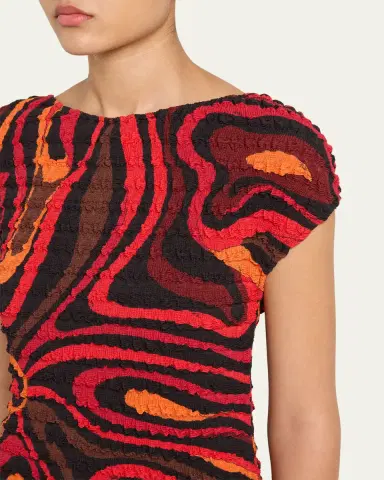 Pucci Marmo Print Shibori Mini Dress | Thumbnail 5 Pucci Marmo Print Shibori Mini Dress | Thumbnail 5