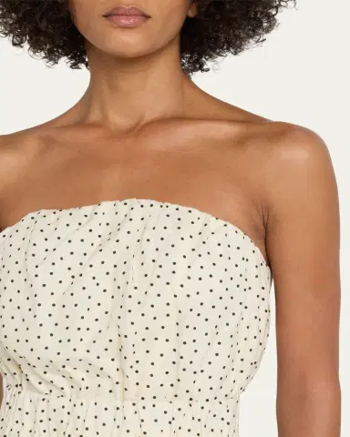 Aexae Strapless Polka Dot Linen Top | Thumbnail 5 Aexae Strapless Polka Dot Linen Top | Thumbnail 5
