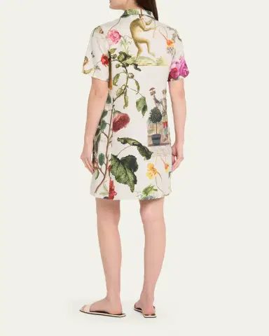 Libertine Hollyhock Preppy Short-Sleeve Mini Shirtdress | Thumbnail 3 Libertine Hollyhock Preppy Short-Sleeve Mini Shirtdress | Thumbnail 3