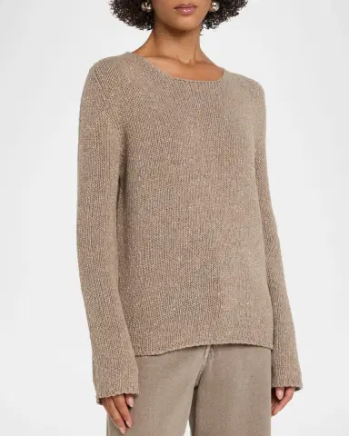 THE ROW Nitha Cashmere Knit Crewneck Sweater | Thumbnail 8 THE ROW Nitha Cashmere Knit Crewneck Sweater | Thumbnail 8