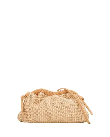 MANSUR GAVRIEL Cloud Mini Woven Raffia Clutch Bag | Thumbnail 1 MANSUR GAVRIEL Cloud Mini Woven Raffia Clutch Bag | Thumbnail 1