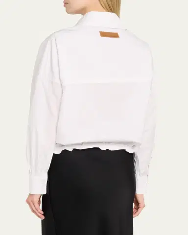 Stella McCartney Poplin Sporty Bomber Jacket | Thumbnail 3 Stella McCartney Poplin Sporty Bomber Jacket | Thumbnail 3