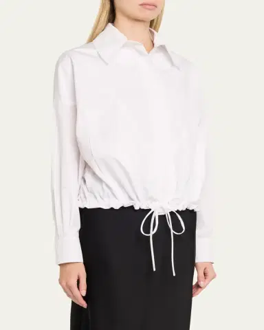 Stella McCartney Poplin Sporty Bomber Jacket | Thumbnail 4 Stella McCartney Poplin Sporty Bomber Jacket | Thumbnail 4