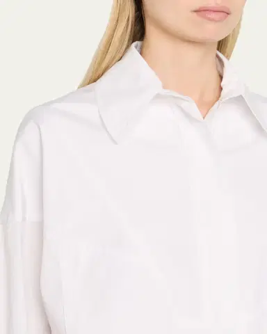 Stella McCartney Poplin Sporty Bomber Jacket | Thumbnail 5 Stella McCartney Poplin Sporty Bomber Jacket | Thumbnail 5